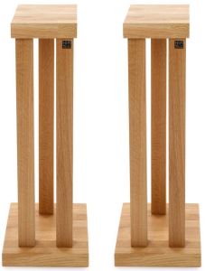 Hi Fi Racks Podium T5 3 Leg 600mm Speaker Stands  - Oak