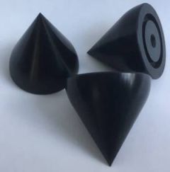 Michell Tenderfeet Large Aluminium Cones Each  - Black