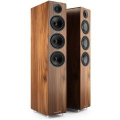 Acoustic Energy AE320 Floor Standing Speakers  - Real Walnut Wood Veneer