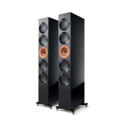 KEF Reference 5 Meta Floor Standing Speakers  - High Gloss Black Copper