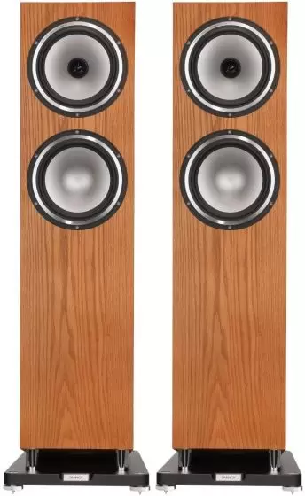 TANNOY Revolution XT 8F Floorstanding Speaker Medium Oak, Single Speaker 