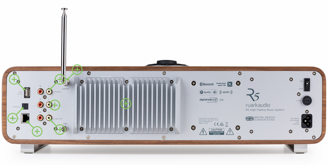 Ruark R5 Outputs and Control