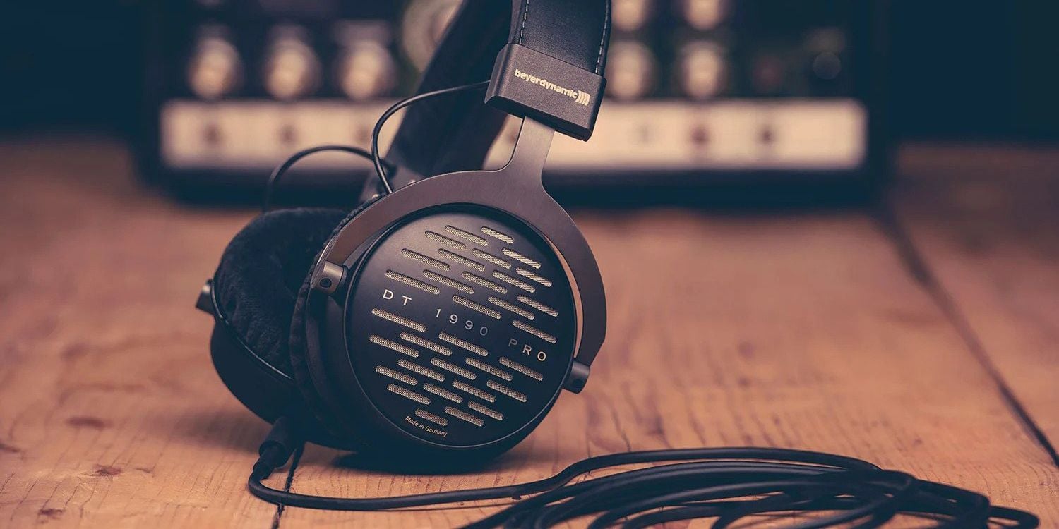 A pair of DT 1990 Pro wired headphones