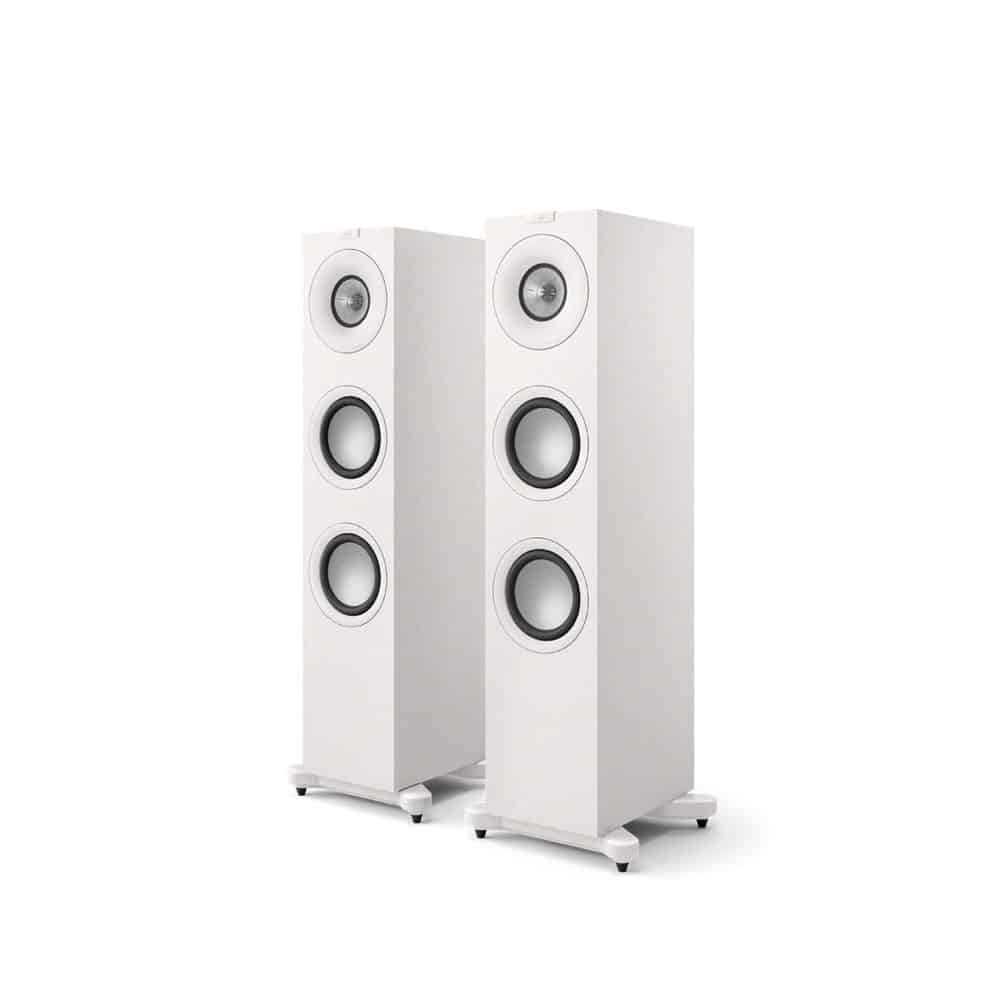 KEF Q7 floorstanding speakers in satin white