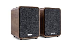 Ruark MR1 active speakers in walnut