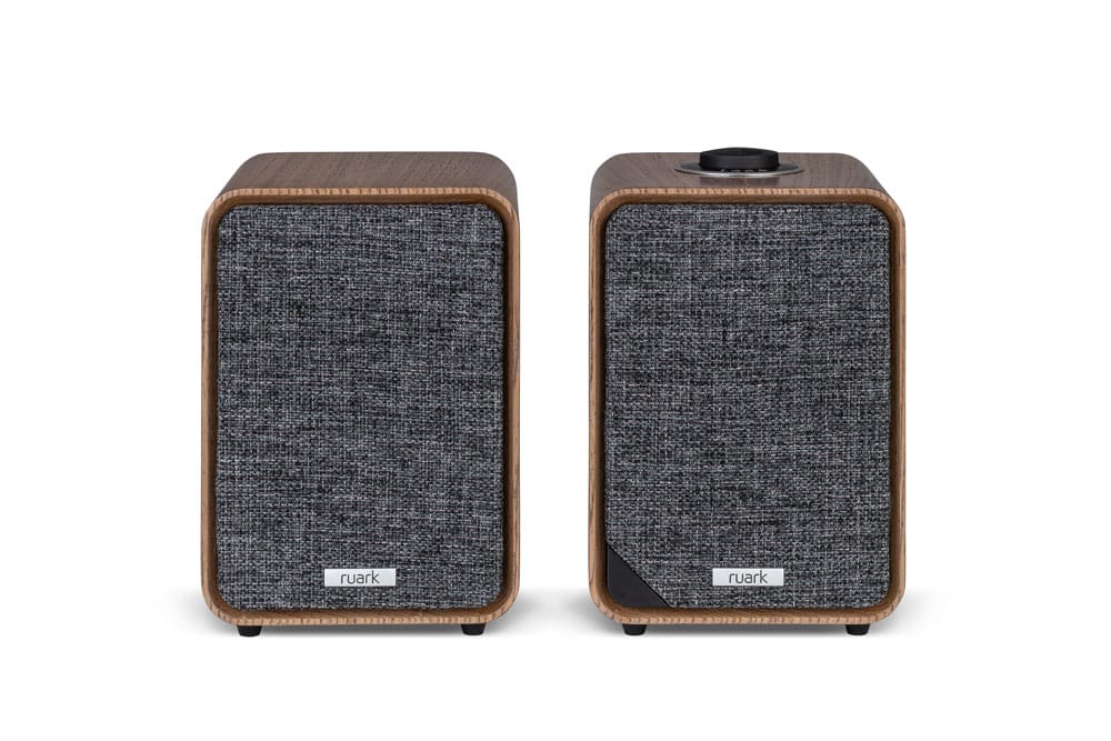 Ruark MR1 active speakers in walnut front