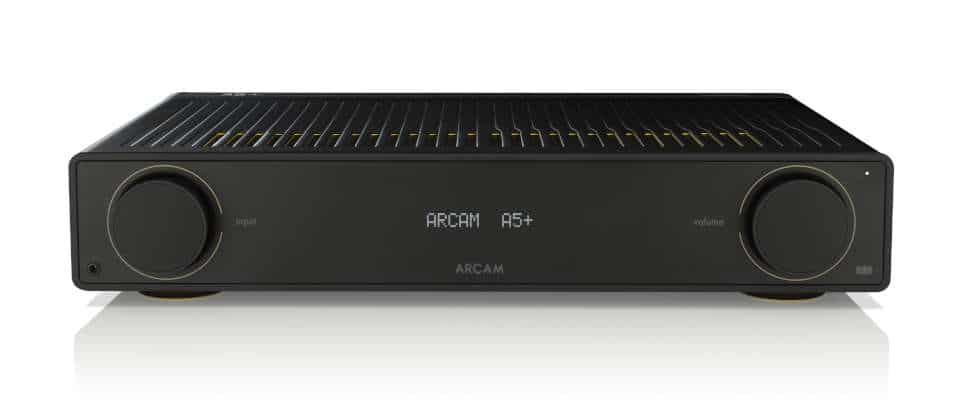 Arcam Radia A5+ integrated amplifier in black front panel