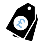 An icon of price tags to represent the price match promise from Hifix
