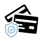 An icon to represent secure online payments
