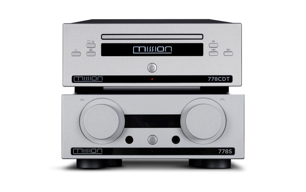 Mission 778CDT CD Player Plus 778S Streamer Bundle in silver