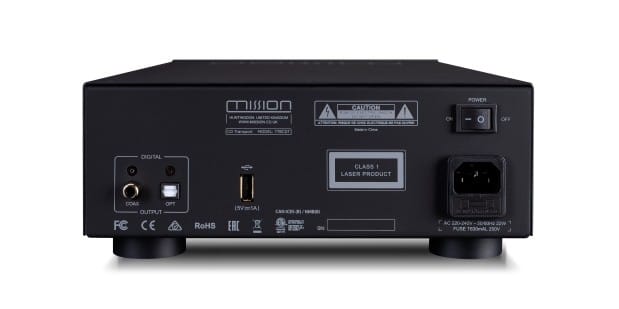 Mission 778CDT CD Player Plus 778S Streamer Bundle CDT in black back