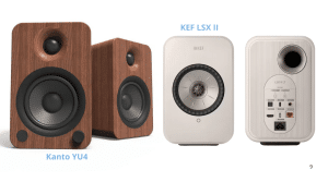 The Kanto YU4 and KEF LSX II